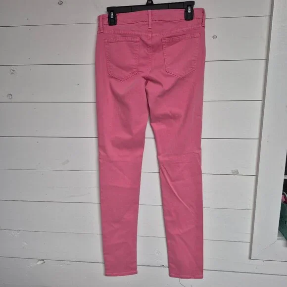 JustBlack Womens Skinny Pink Denim Jeans Mid-Rise Size 29 Made In USA - Picture 5 of 7